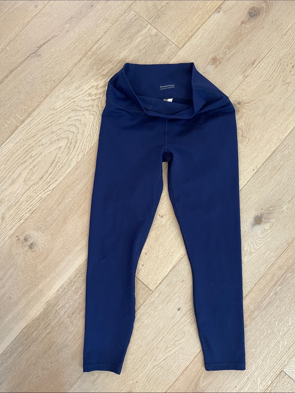 Fabletics PowerHold Navy Leggings Womens Small